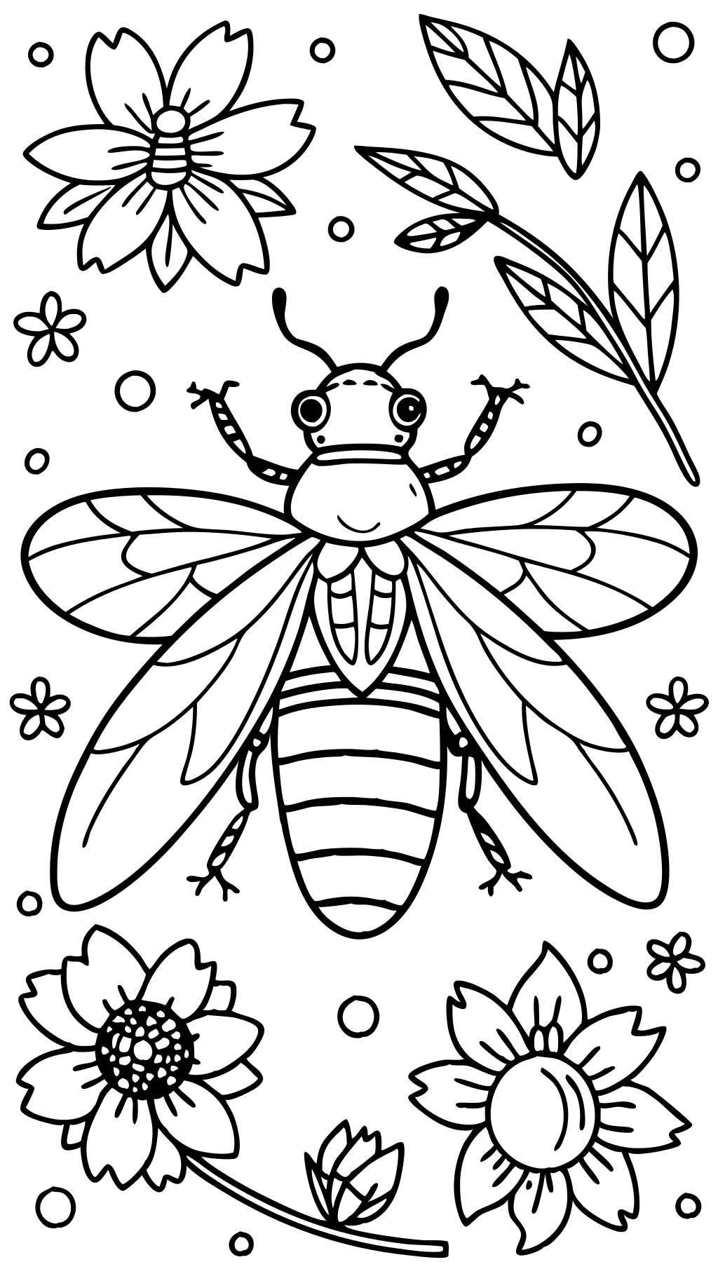 coloring pages of flies